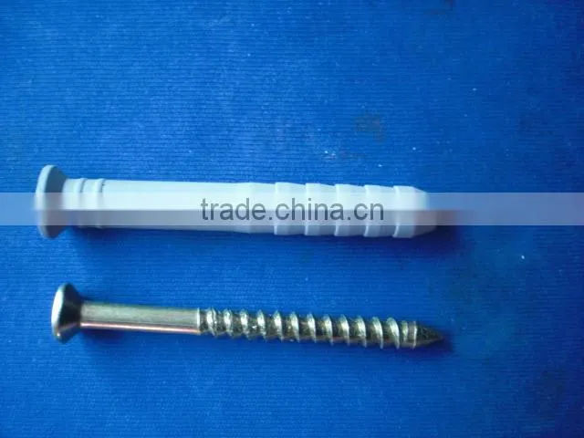 Nylon hammer fixing anchor with screws manufacturer high quality fast delivery