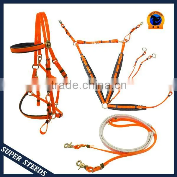 endurance soft PVC/TPUwebbing horse bridle and halter