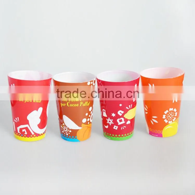 Hotel Clear Plastic Cup with Custom Logo,BPA free 400ML Clear Plastic Water Cup
