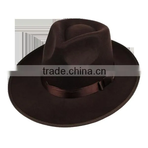 Vintage Wool Felt Fedora Hat