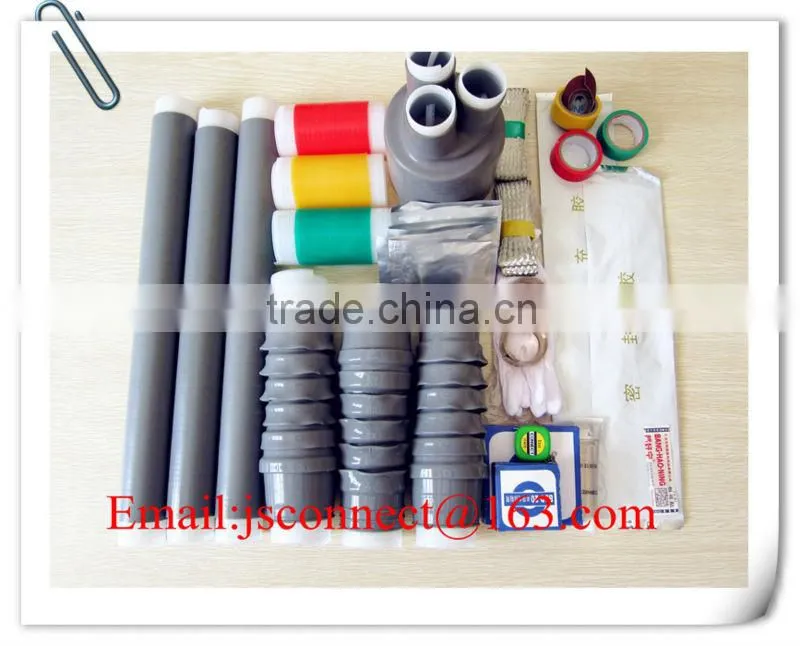 11kv three core copper conductor heat shrinkable indoor termination heat shrinkable outdoor terminal