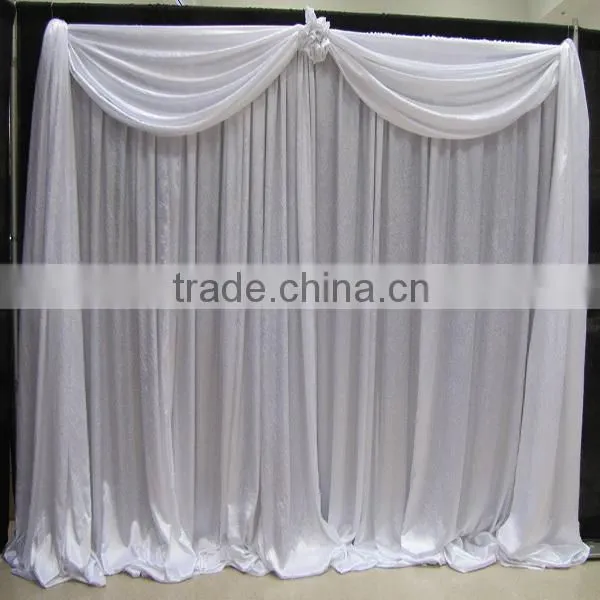 White wedding decoration fabric 3D wedding decoration satin fabric