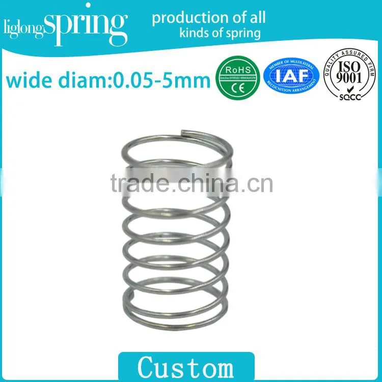 Custom steel helical compression springs for various types