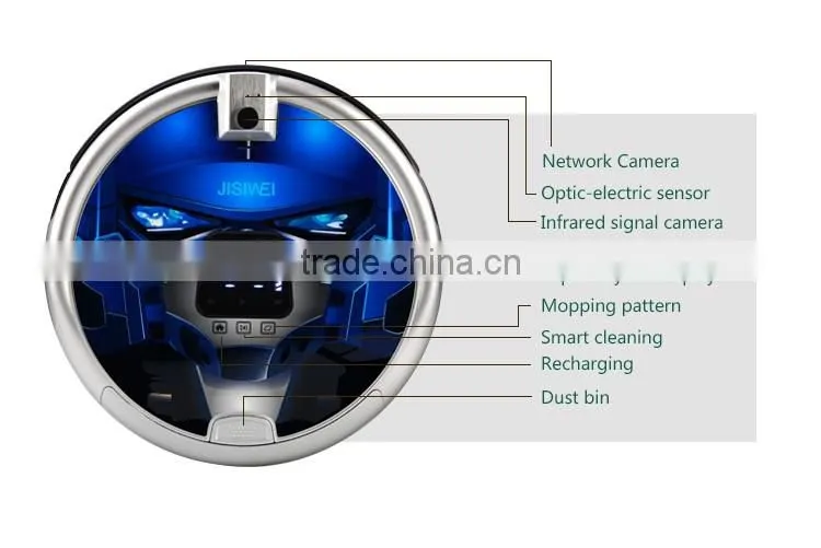 wifi + camera + LCD screen JISIWEI S+ auto vacuum cleaner, vacuum cleaning robot,cleaning robot vacuum cleaner