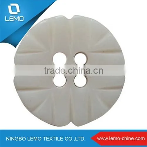 plastic laser resin horn and bone buttons