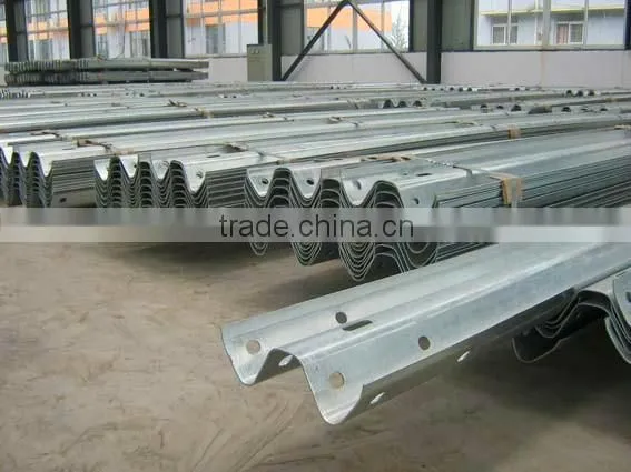 highway guardrail beam shape (ISO certificate),anti-collision guardrail for sale