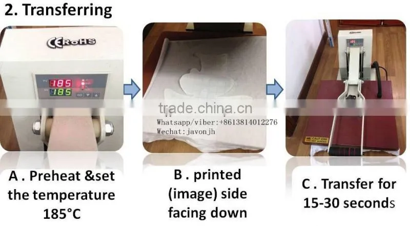 High Quality: Inkjet Light&Dark t-shirts heat transfer paper, imported from Germany