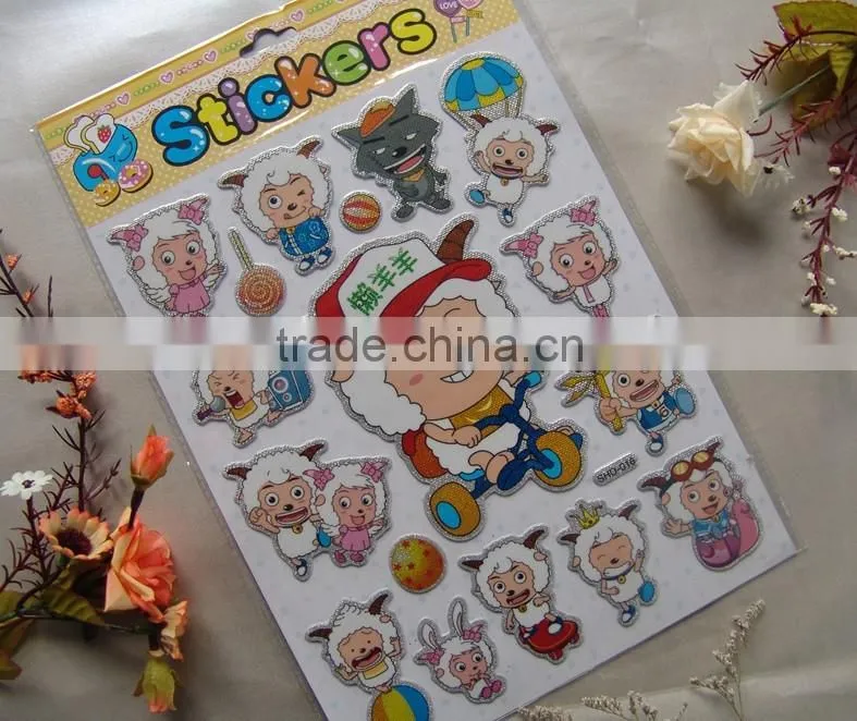 DIY product puffy sticker,3D puffy sticker,home decoration puffy sticker