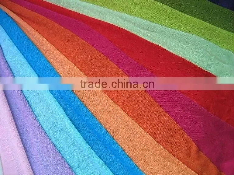 mildly and soft single color printed modal /cotton fabric for yoga /sportwear