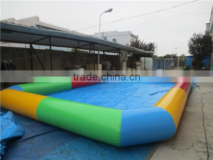 Beautiful design inflatable swimming pool with deck for sale