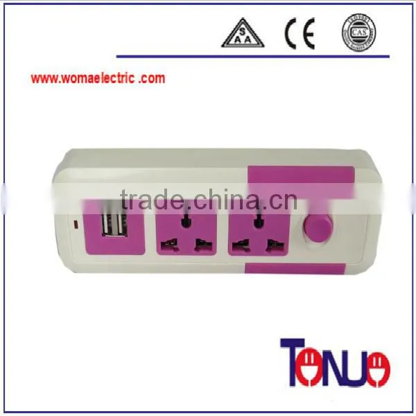 Pakistan market small moq usb port multi electric extension sockets cable wire
