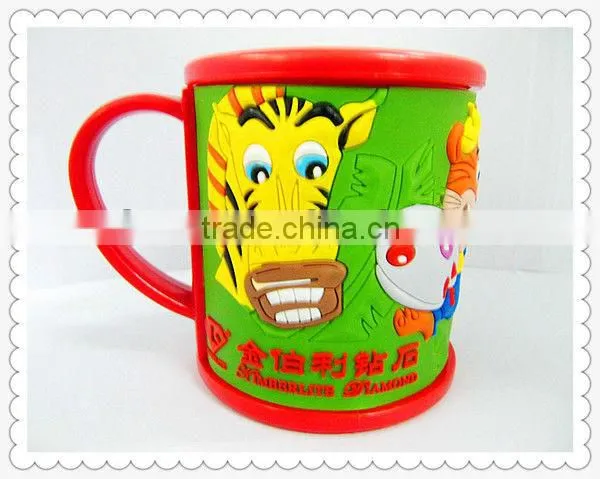 Kids logo design custom gift PVC ceramic coffee mug