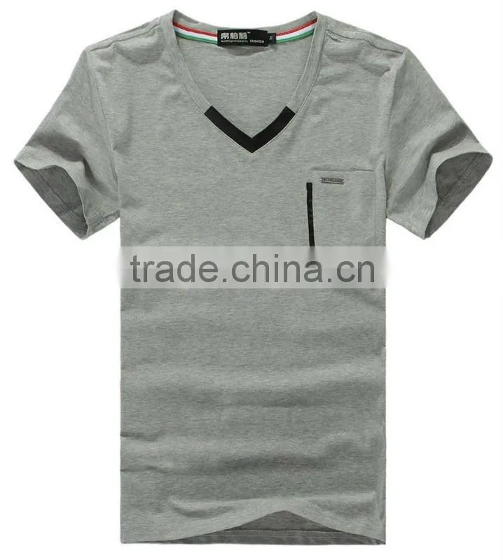 Cotton Men V Neck T Shirts