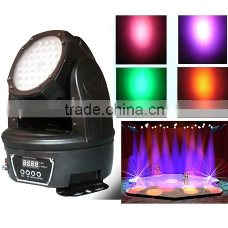 36*3W RGB mini mini moving head stage wash lighting