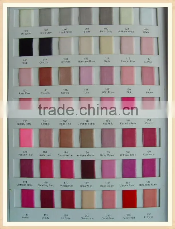 Colourful nylon velvet ribbon