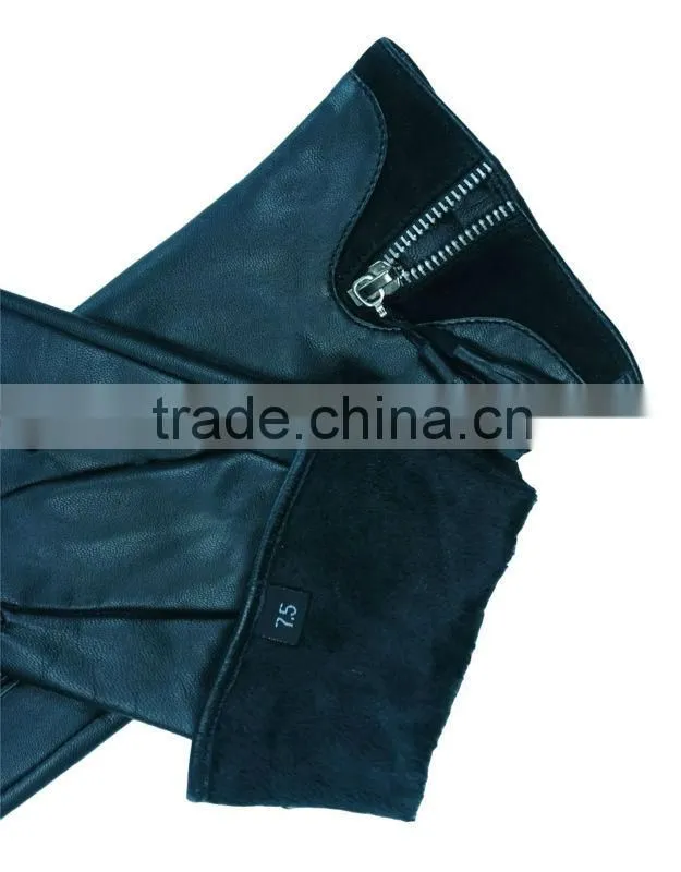 2014 fashional cheap Black leather gloves manufacturer