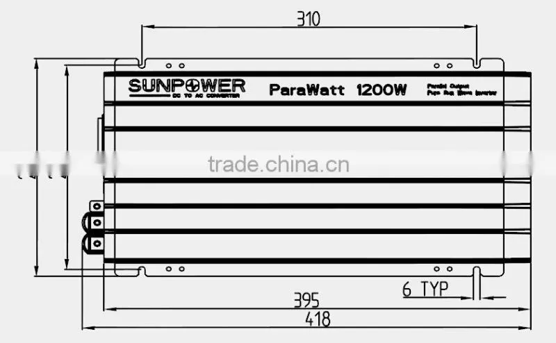 1200/1500W 12/24/48V Pure sine wave inverter