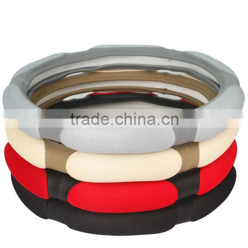 High class leather car steering wheel covers