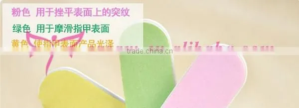 4 In 1 Plastic Mini Nail File set for nail manicure