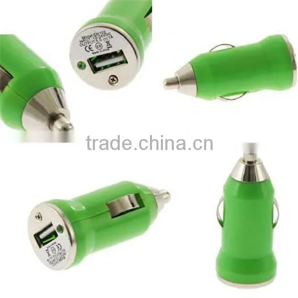 Universal 1 Amp Mini Auto Adapter Auto plug adapter with White LED indicator light