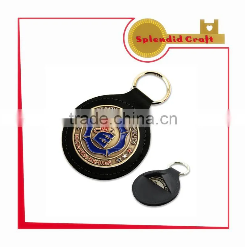 leather car keychain
