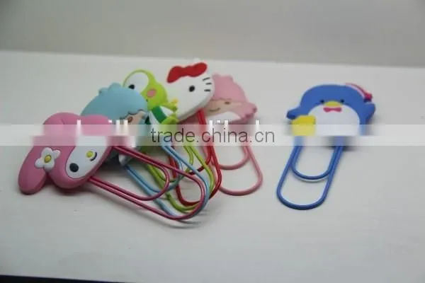 3D carton design bookmarks for books silicone bookmarks