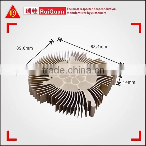 New Extruded Industrial aluminum VGA heatsink with anodizing and CNC machining