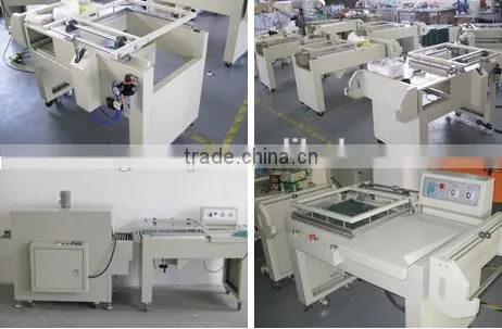 Semi auto L type air push seal machine and heat shrink machine (MTS-5045B+MTS-4525)