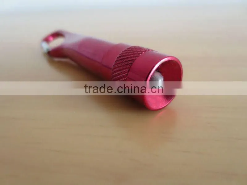 Aluminium mini carabiner LED Flashlight/Torch with rotating switch