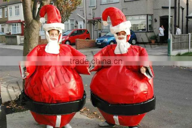 2016 Hot sales kids and child's costume de sumo santa air sumo sumo gonflable