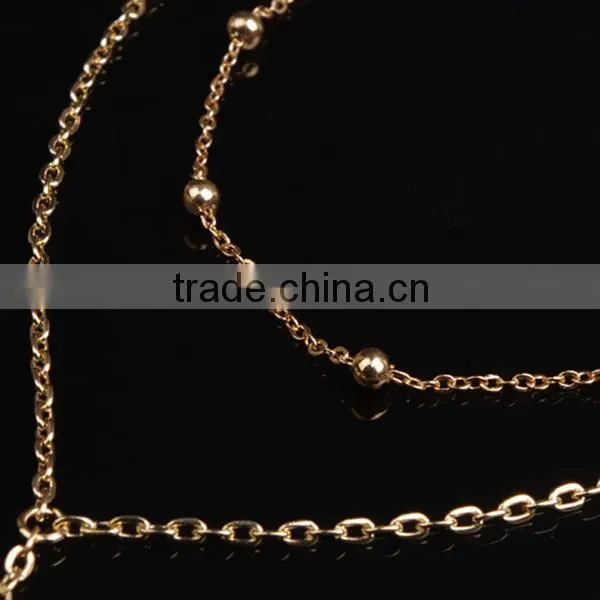 star beads tassel long gold necklace designs, plain gold necklace