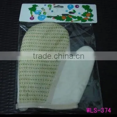 Hot Selling Sisal Bath Glove Exfoliating massage glove
