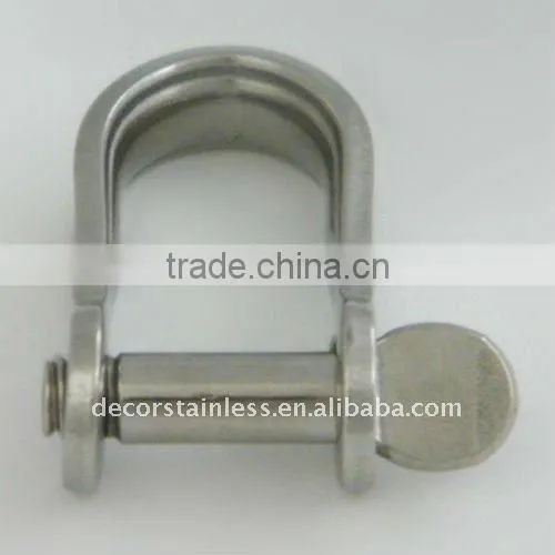 Long D plate shackle