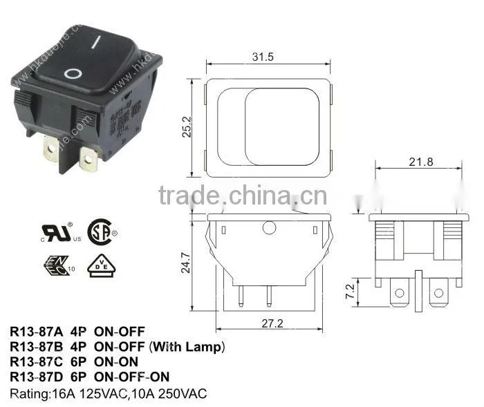 100% original HIGHLY switch R13-87A selector switch function