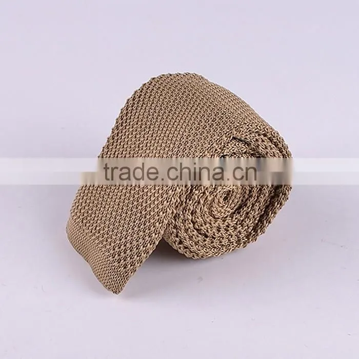 Fashion plain color cotton knitted necktie series 3