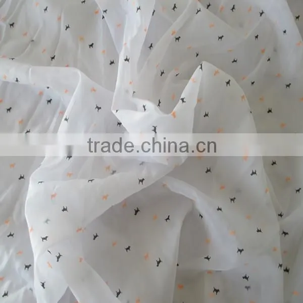 Lightweight Transparent Pigment Printing Nylon Sun Protective Clothing Fabric