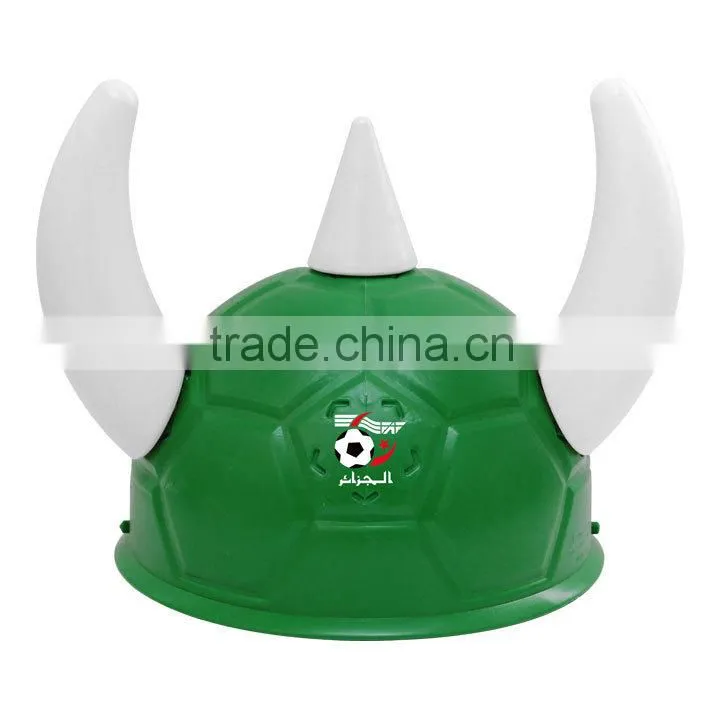 Orange Plastic Viking Football Fan Hat Wholesale with for Football Events & Parties & Carnivals