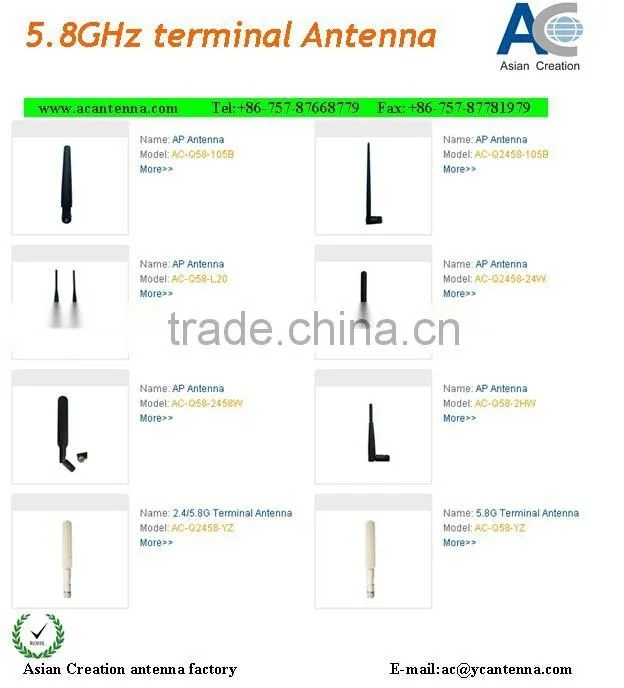 wifi router AP dual band chip antenna