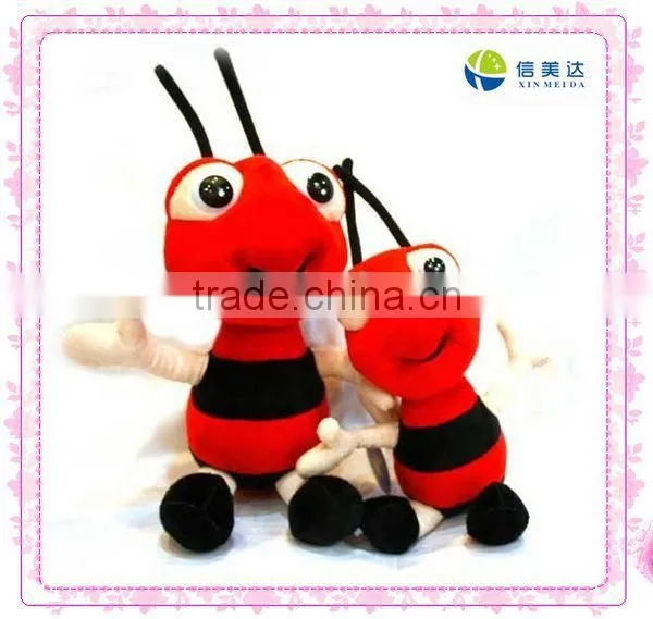 Red beautiful soft toy bee
