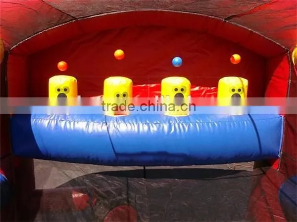 exciting inflatable air shooting game,inflatable ping-pong ball,inflatable shooting game