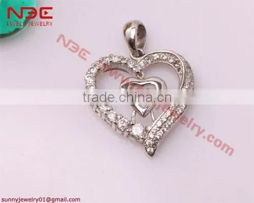 925 sterling silver designer jewelry flower pendant