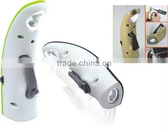 Multi-function mobile phone and USB charger high power rechargeable 3 led solar flashlight