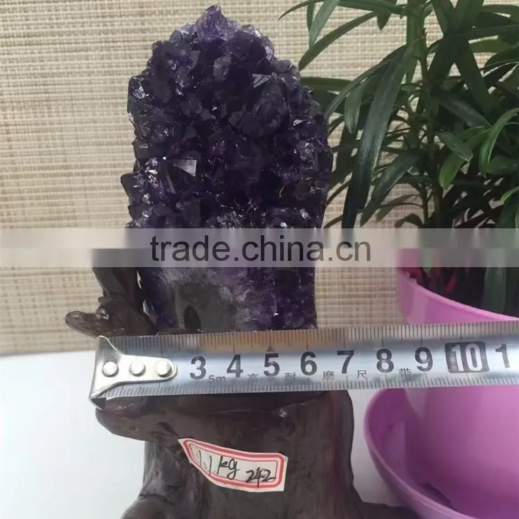 Essential Natural Shape Amethyst Geode Uruguay Crystal Cluster Ornaments