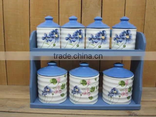 New Ceramic airtight jar with silicon gel