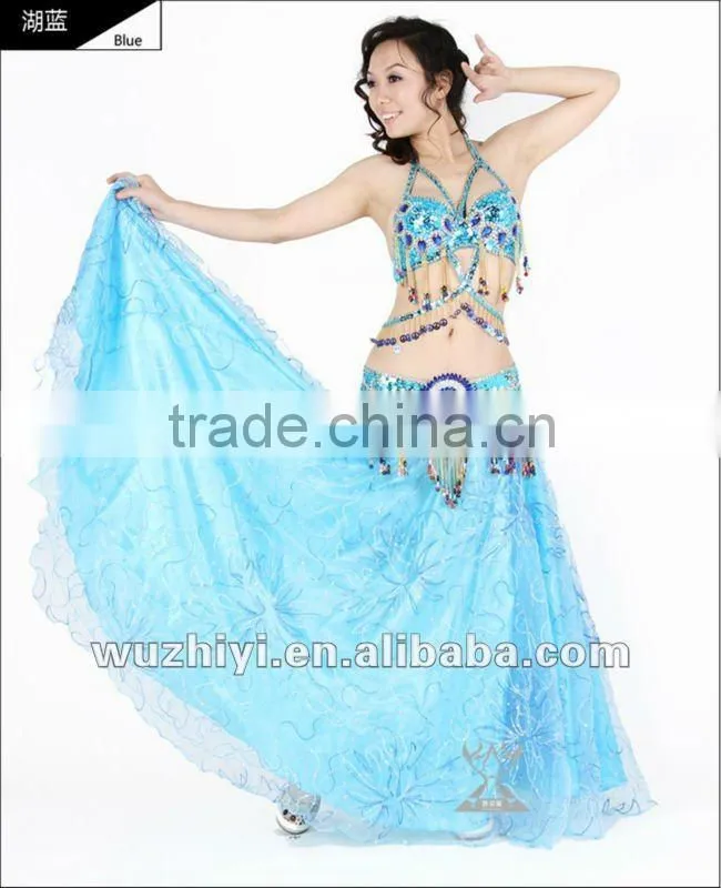 Wholesale cheap belly dancewear belly dance clothing,belly dance gypsy skirt (QC0328)