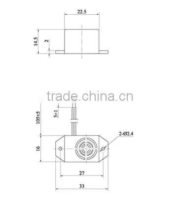 FBMMB2215 promotion cheaper 23mm 80dB mechanical buzzer with wire (FBELE)