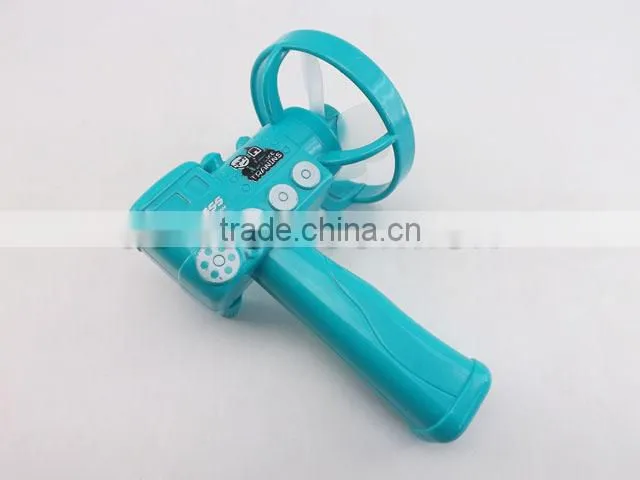 Cartoon train hand of plastic summer fans toy
