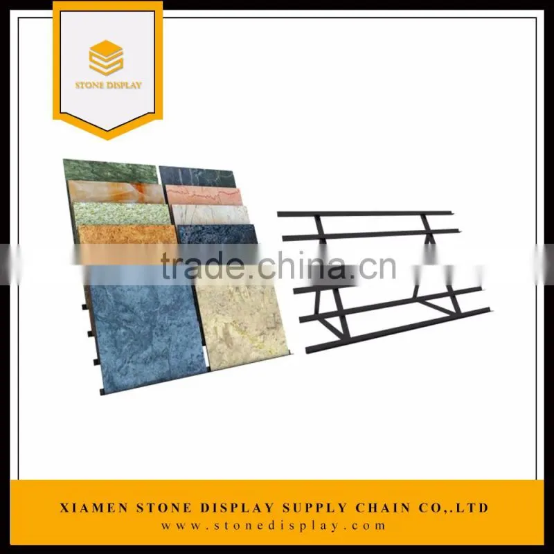 easy style tile sample slabs display rack/laminate flooring display stand