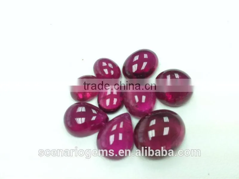 #AMZZ Natural Multi-Shape Cabs Loose Gemstone Rubellite Cabochon