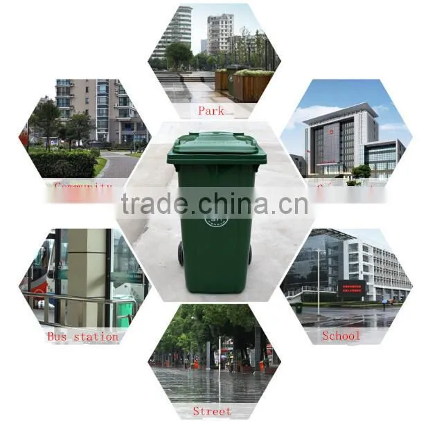 Outdoor Garbage Bin (240L)/Mobile garbage bin /Two Wheels Maxi Bin